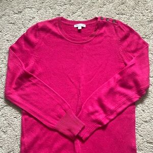 Bright pink Gap sweater